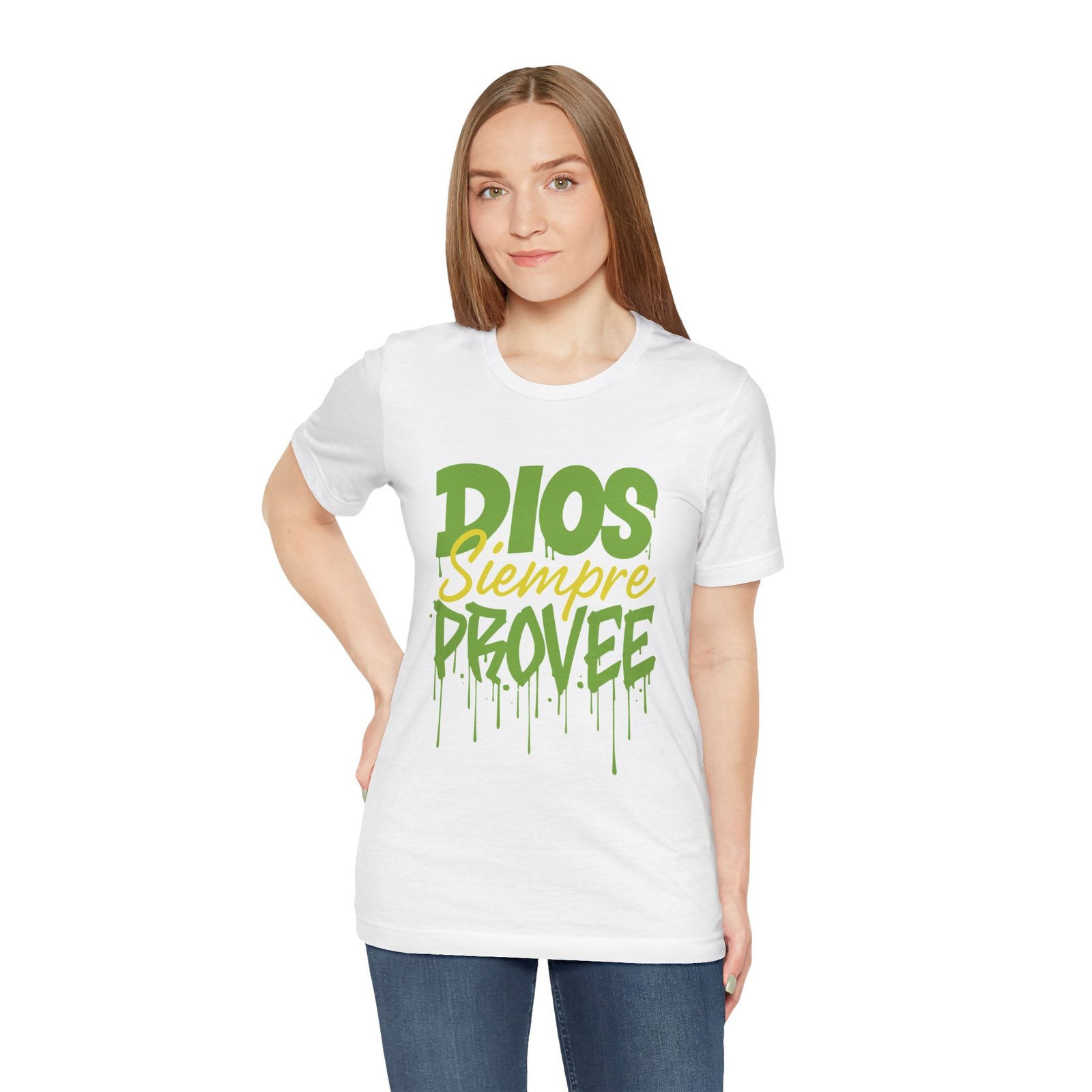 "God Will Always Provide" Christian T-Shirt - Graphic Faith Tee - Imagen 2
