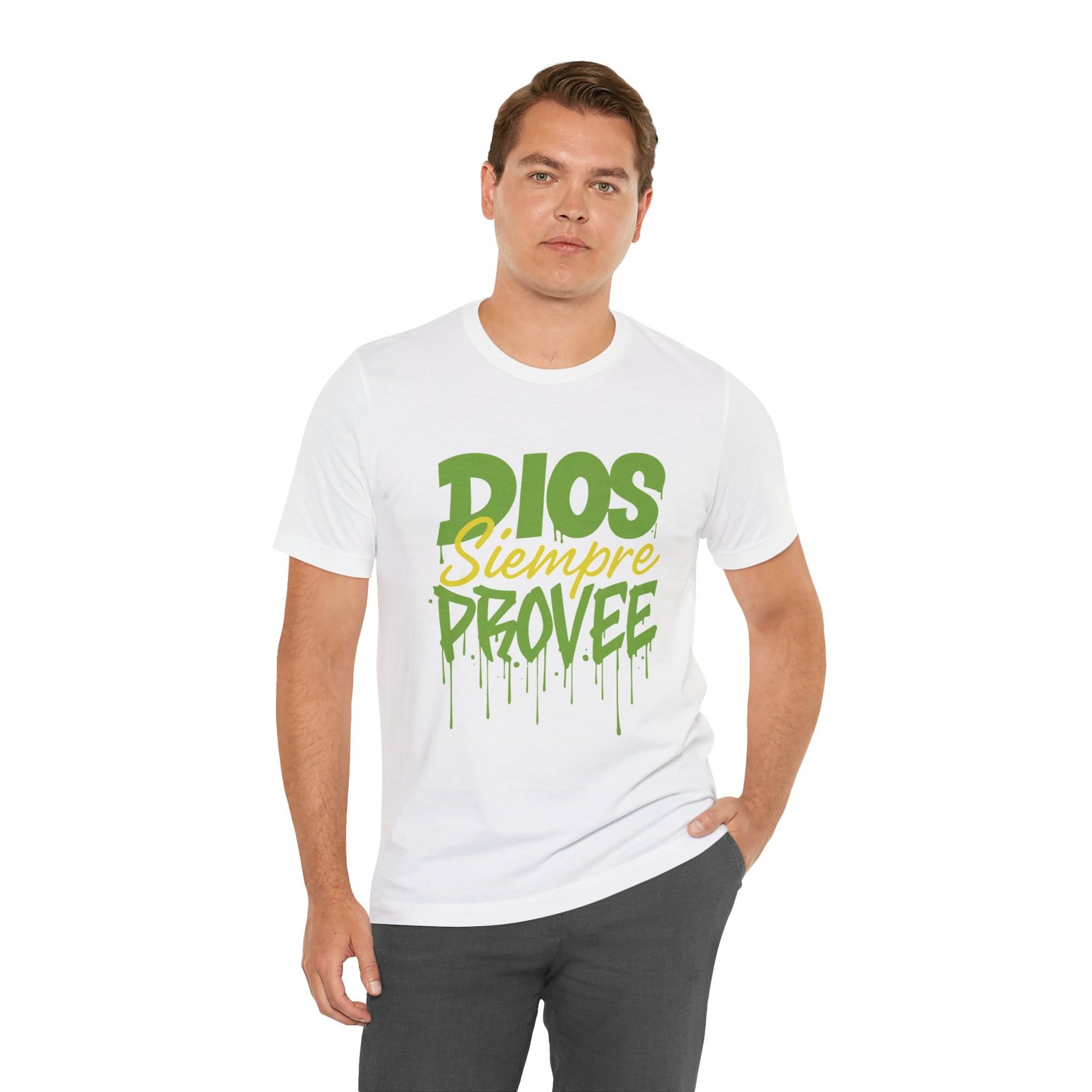 "God Will Always Provide" Christian T-Shirt - Graphic Faith Tee - Imagen 3