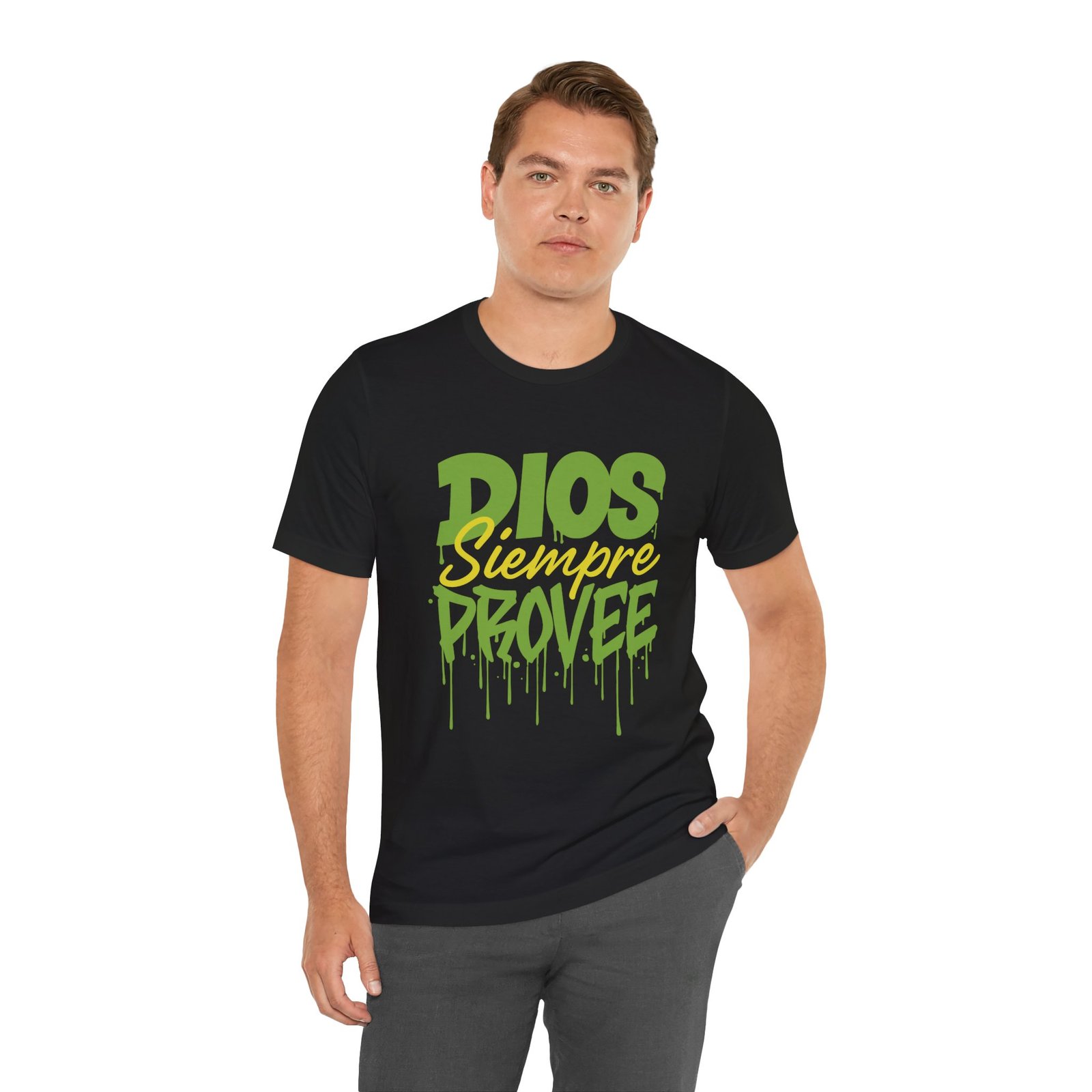 "God Will Always Provide" Christian T-Shirt - Graphic Faith Tee - Imagen 7
