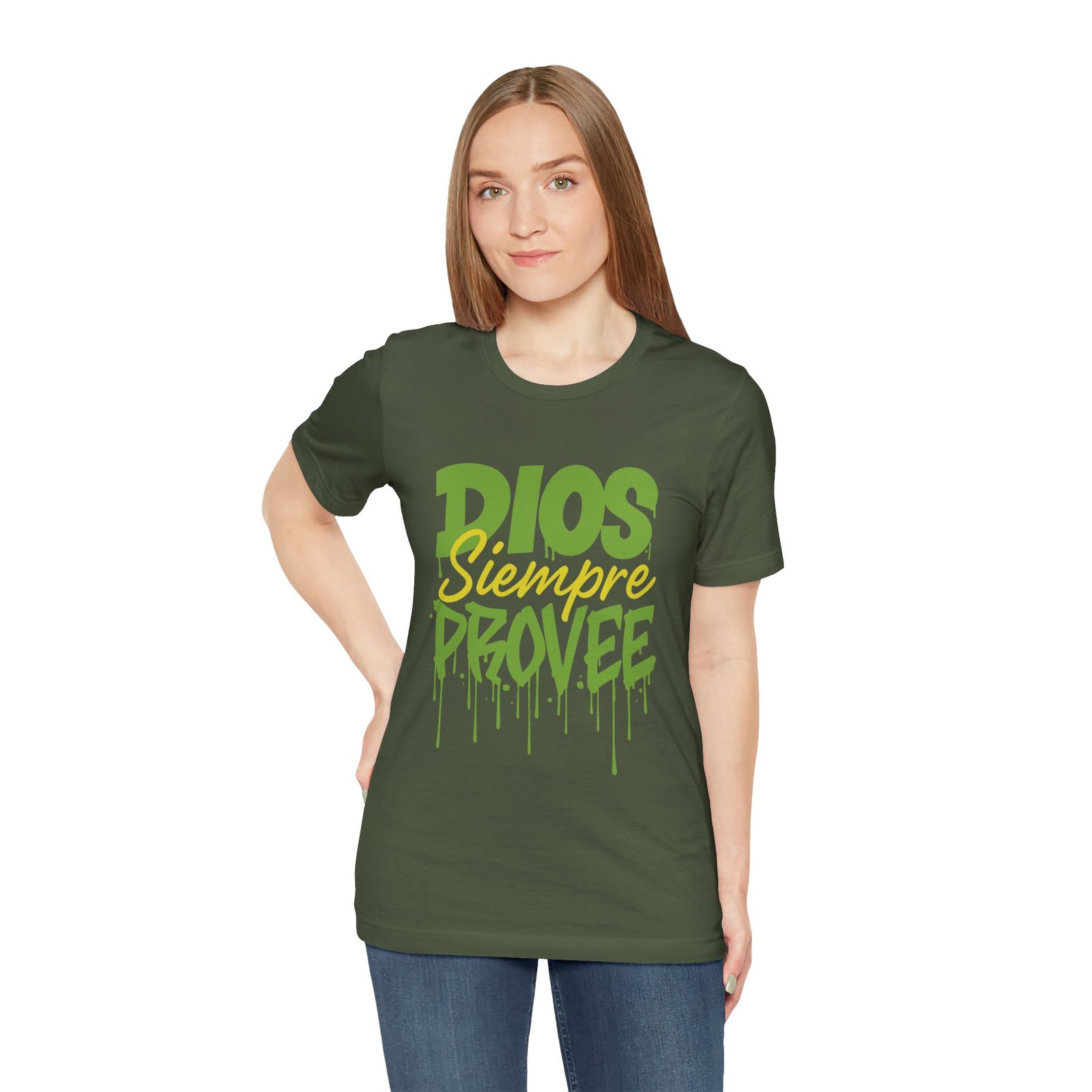 "God Will Always Provide" Christian T-Shirt - Graphic Faith Tee - Imagen 13