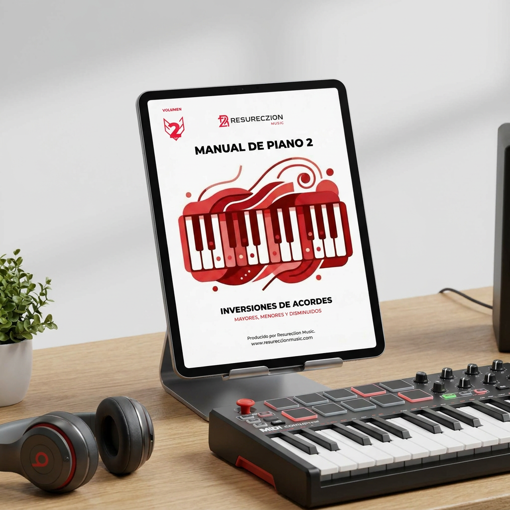 Manual de Piano 2: Inversiones de Acordes (Mayores, Menores y Disminuidos)