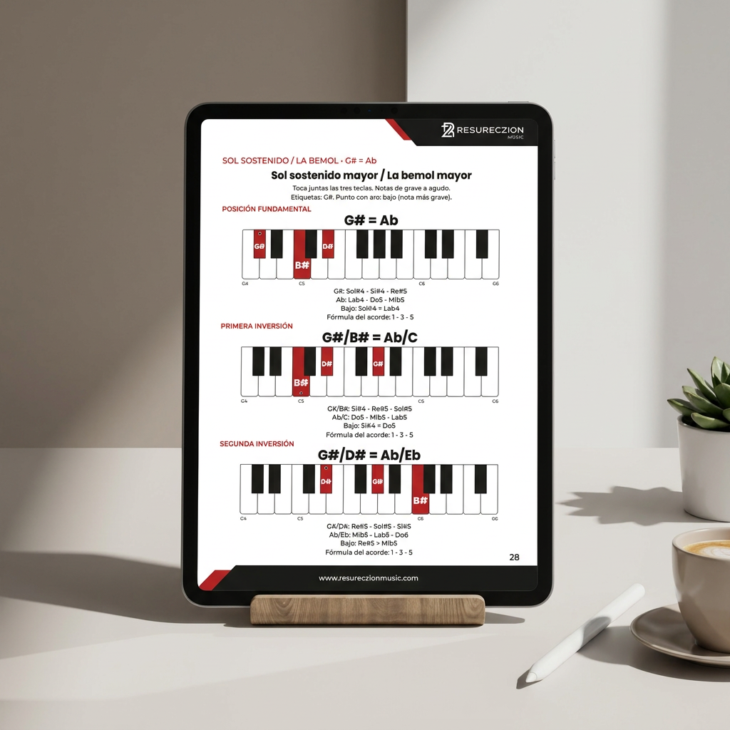 Manual de Piano 2: Inversiones de Acordes (Mayores, Menores y Disminuidos) - Imagen 3